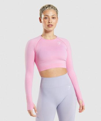 Corp Tops Gymshark Vital Seamless 2.0 Mujer Rosas | CO 2545SGL